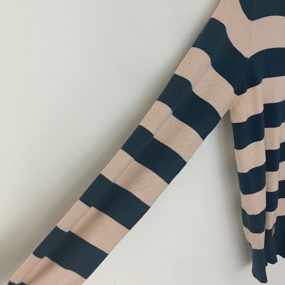 Uttam Boutique striped cardigan rugby sweater - Picture 4 of 5